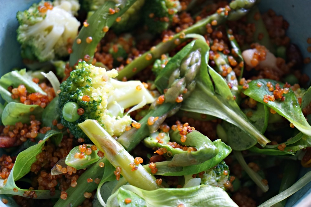 Quinoa épicé aux légumes verts