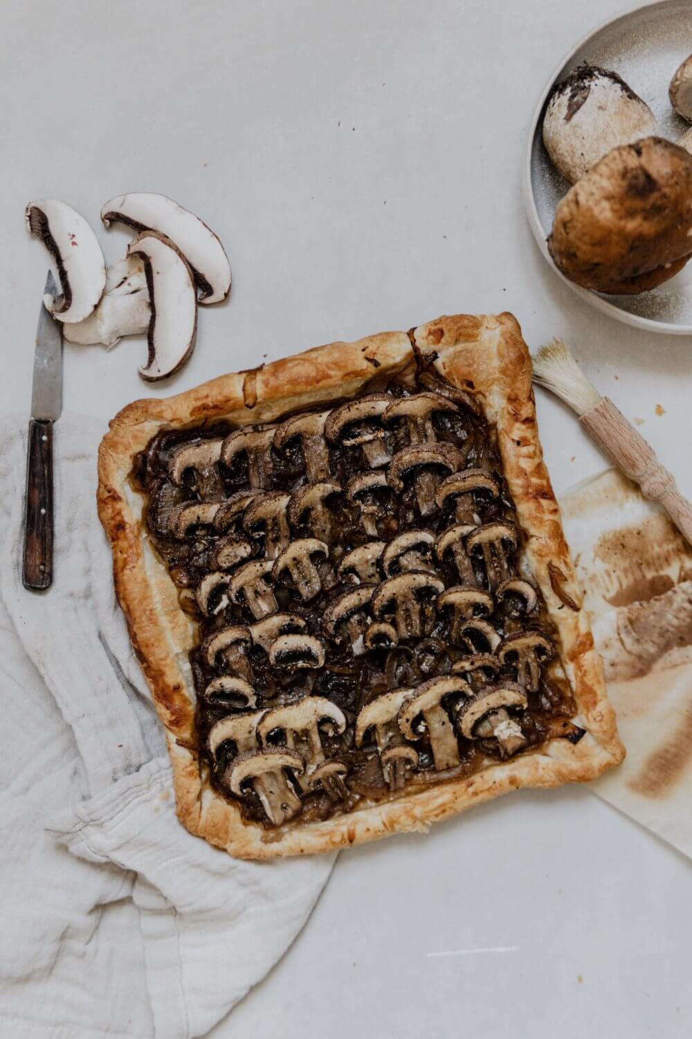 tarte aux champignons